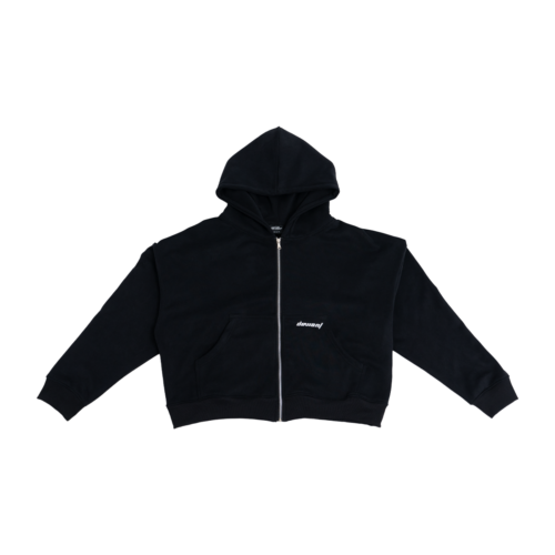 URBAN HOODIE ZIP - BLACK