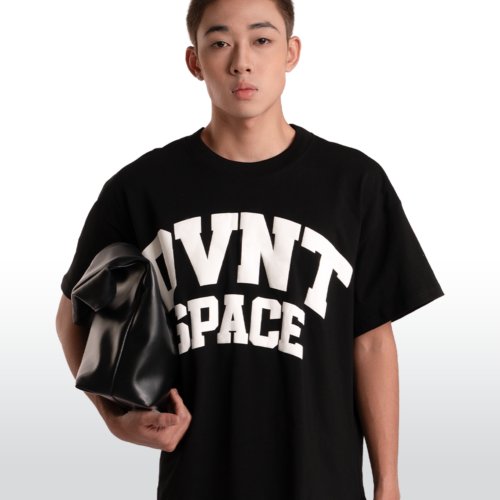 Alternative view of DVNT BOXY TEE - BLACK