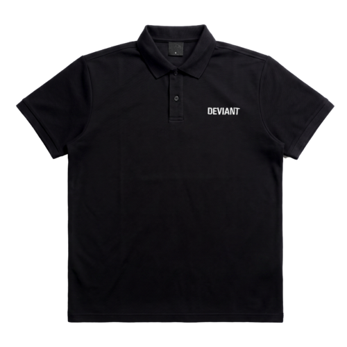 DVNT LOGO POLO - BLACK