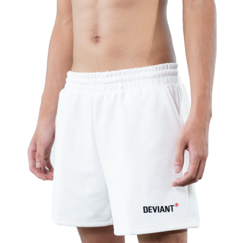 Alternative view of DVNT LOGO SWEAT SHORT – WHITE