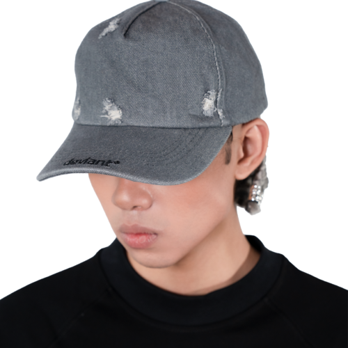 Alternative view of DEVIANT CORE WASHED CAP – GREY