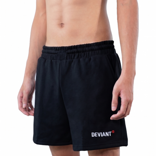 Alternative view of DVNT LOGO SWEAT SHORT – BLACK